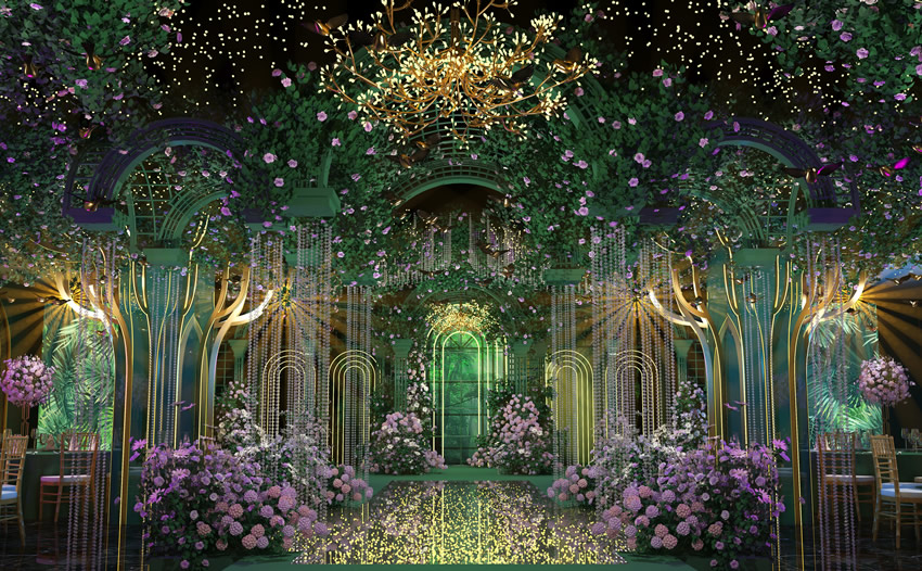 疏附奇妙森林婚礼堂效果展示