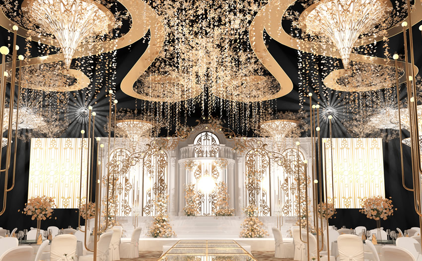 疏附花木兰喜事汇金色大厅效果展示